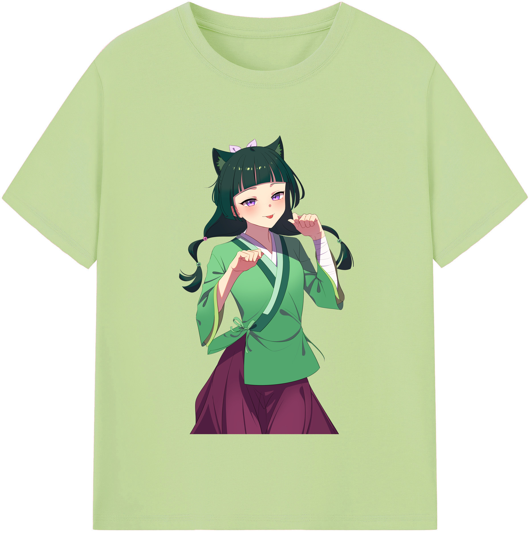 （画像用） 薬屋のひとりごと The Apothecary Diaries 綿100％半袖Tシャツ（フロントプリント）